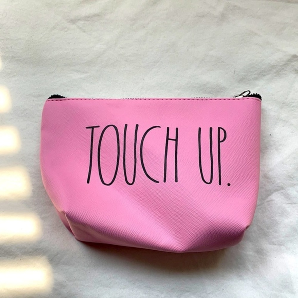 Pink Rae Dunn Cosmetic Bag